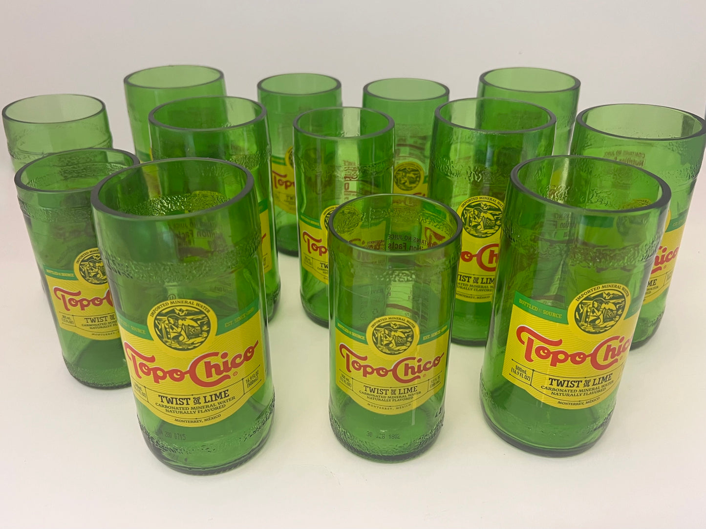 Topo Chico Drinking Glass Green